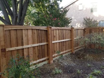 Custom Wooden Fence Installation