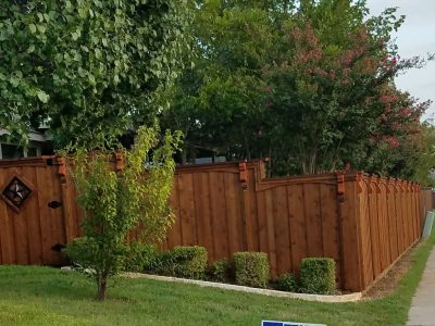 Residential Wood Fence Installation